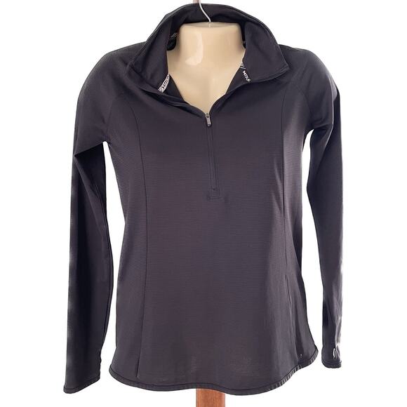 Under Armour Half Zip Pullover Black Active Running Womens Size X-Small - Picture 1 of 10
